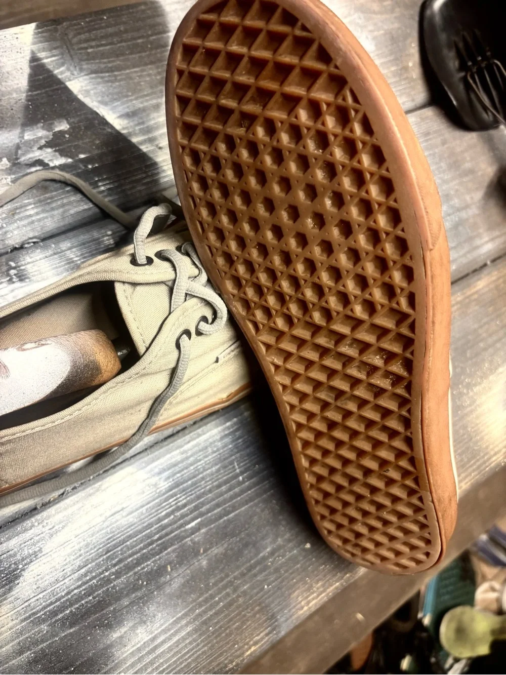 Tan & brown Vans sneakers #skateboarding #classic M9.5